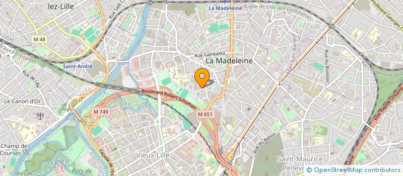 localisation de l'entreprise MADAME CELINE BAYART à LA MADELEINE