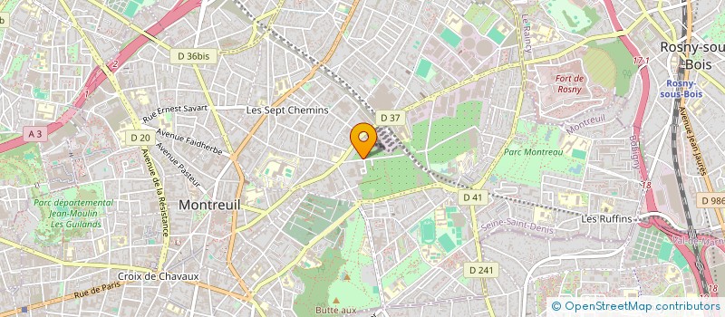 localisation de l'entreprise MADAME CELINE BEATRICE PERIER à MONTREUIL