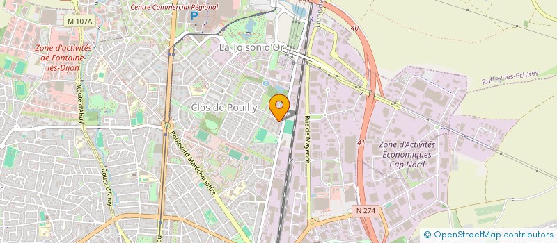 localisation de l'entreprise MADAME CELINE BEAUBIE à DIJON