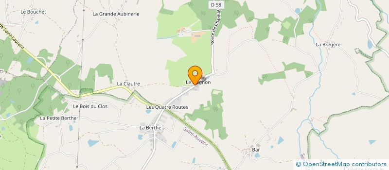 localisation de l'entreprise MADAME CELINE BEAUDET  SAINT-MARTIN-DE-JUSSAC