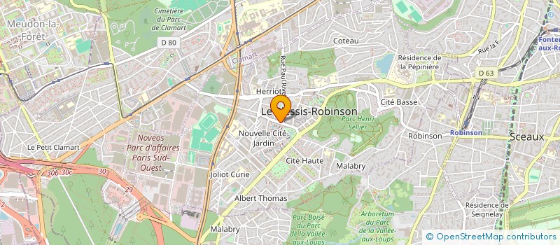 localisation de l'entreprise MADAME CELINE BEAUGEZ  LE PLESSIS-ROBINSON