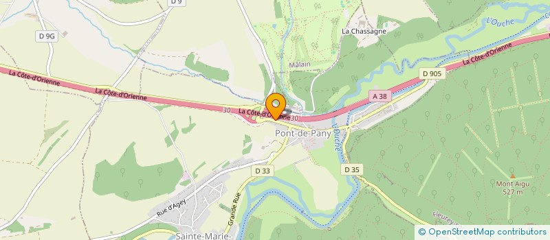 localisation de l'entreprise MADAME CELINE BEGUELIN  SAINTE-MARIE-SUR-OUCHE