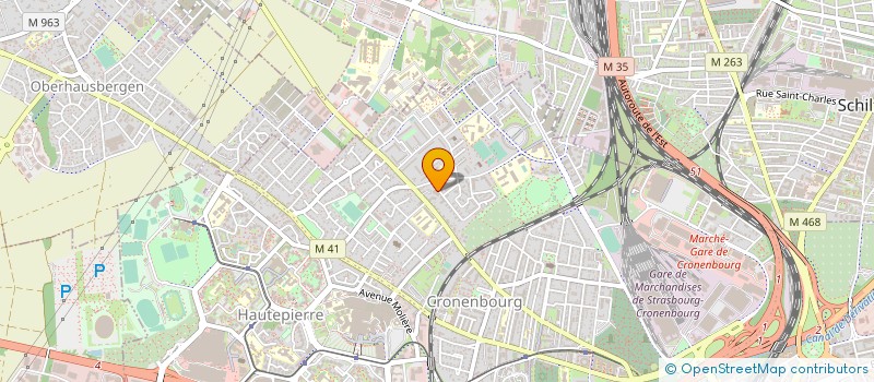 localisation de l'entreprise MADAME CELINE BEHR à STRASBOURG