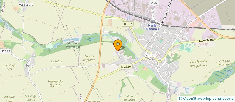 localisation de l'entreprise MADAME CELINE BELGUISE  NESLE