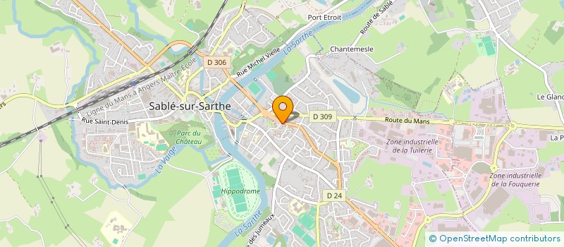 localisation de l'entreprise MADAME CELINE BELLANGER  SABLE-SUR-SARTHE