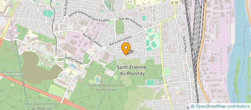 localisation de l'entreprise MADAME CELINE BELLAZZOUGUI  SAINT-ETIENNE-DU-ROUVRAY