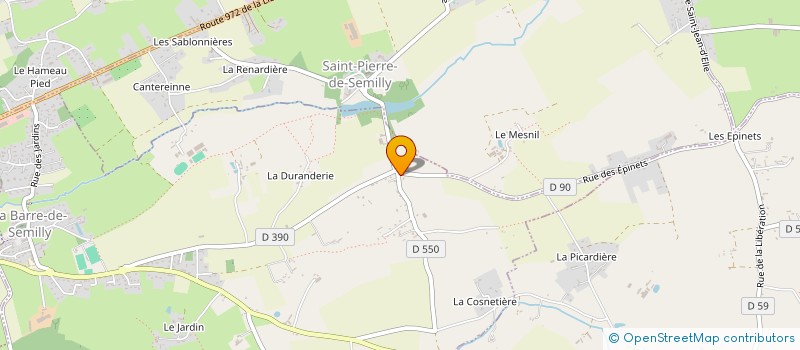 localisation de l'entreprise MADAME CELINE BELLIARD  LA BARRE-DE-SEMILLY