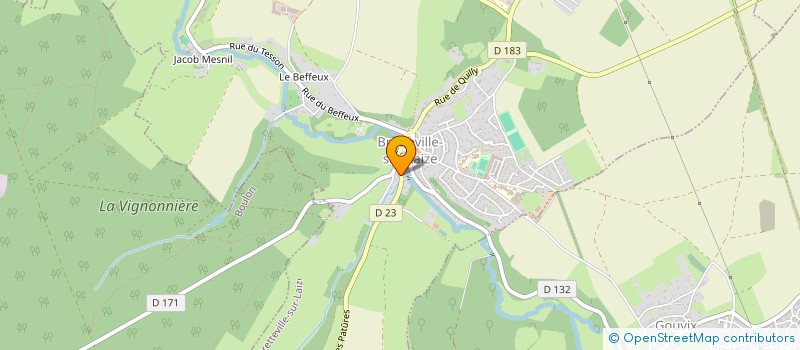 localisation de l'entreprise MADAME CELINE BELLONI  BRETTEVILLE-SUR-LAIZE