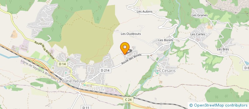 localisation de l'entreprise MADAME CELINE BELLOT  LA BATIE-NEUVE