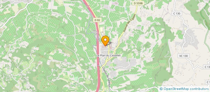 localisation de l'entreprise MADAME CELINE BENCHAOUCHE  LE CASTELLET