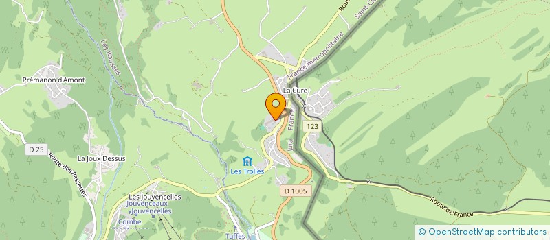 localisation de l'entreprise MADAME CELINE BENOIT-LIZON  LES ROUSSES