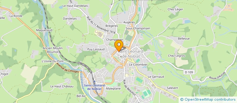 localisation de l'entreprise MADAME CELINE BENZI à SAINT-LEONARD-DE-NOBLAT