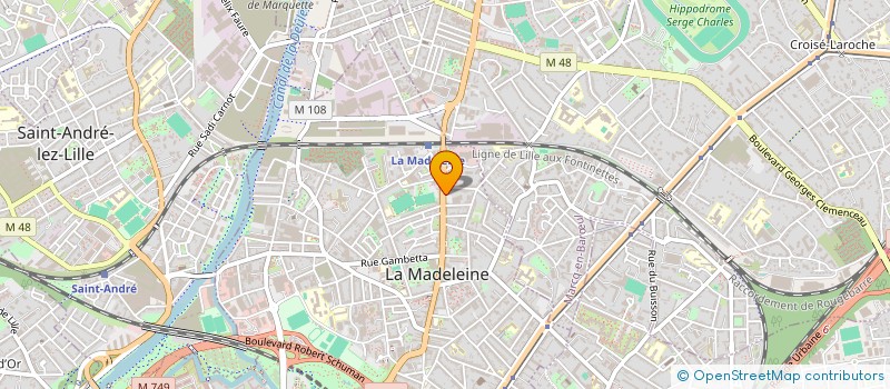 localisation de l'entreprise MADAME CELINE BERENT  LA MADELEINE