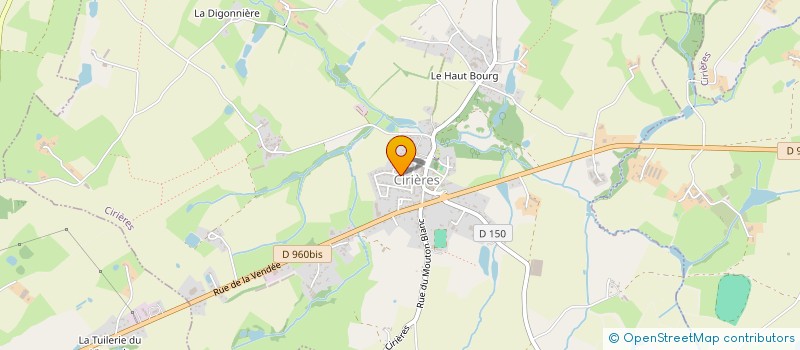 localisation de l'entreprise MADAME CELINE BERGER  CIRIERES