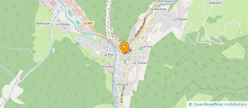 localisation de l'entreprise MADAME CELINE BERGERET à THONES