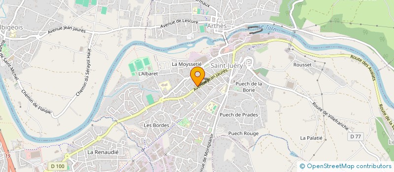 localisation de l'entreprise MADAME CELINE BERLEUX  SAINT-JUERY