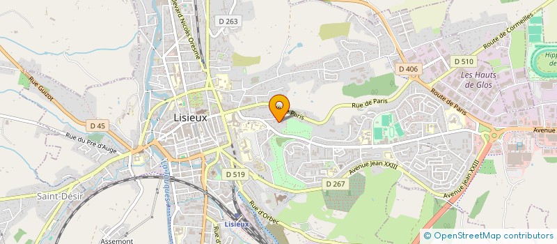 localisation de l'entreprise MADAME CELINE BERNARD  LISIEUX