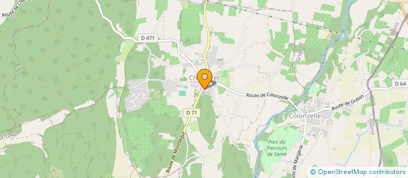 localisation de l'entreprise MADAME CELINE BERNARD  CHAMARET