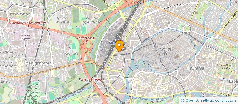 localisation de l'entreprise MADAME CELINE BERNARD à STRASBOURG