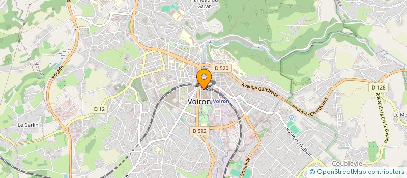 localisation de l'entreprise MADAME CELINE BERNARD-CAR  VOIRON