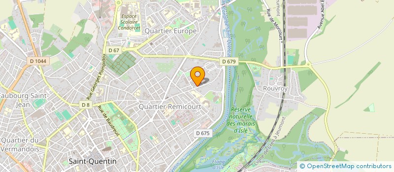 localisation de l'entreprise MADAME CELINE BERNE à SAINT-QUENTIN