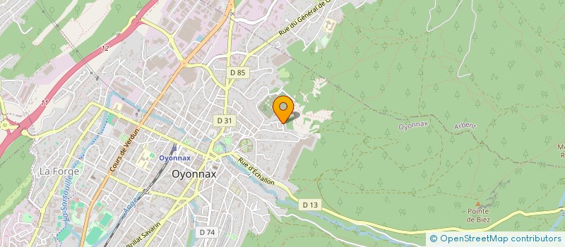 localisation de l'entreprise MADAME CELINE BERNUIT à OYONNAX