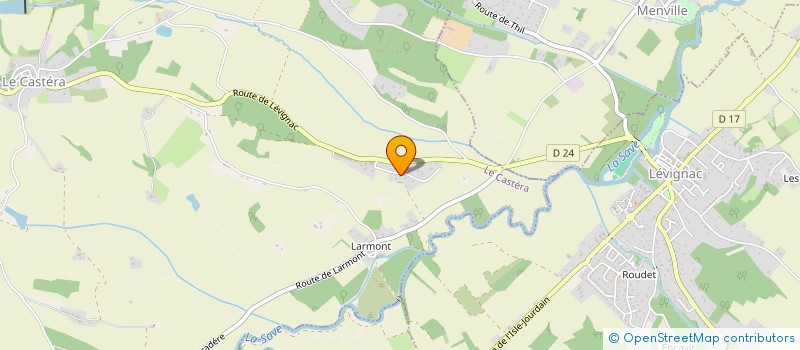 localisation de l'entreprise MADAME CELINE BERTHEAU  LE CASTERA