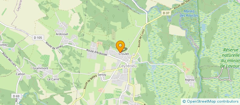 localisation de l'entreprise MADAME CELINE BERTHET à CEYZERIEU