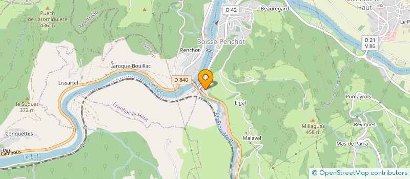 localisation de l'entreprise MADAME CELINE BERTHOMIEU  BOISSE-PENCHOT