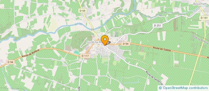 localisation de l'entreprise MADAME CELINE BERTONE à SUZE-LA-ROUSSE