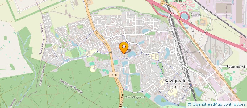 localisation de l'entreprise MADAME CELINE BERTRAND  SAVIGNY-LE-TEMPLE