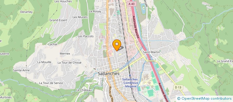 localisation de l'entreprise MADAME CELINE BESNARD  SALLANCHES