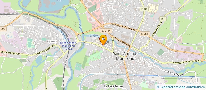 localisation de l'entreprise MADAME CELINE BEVILACQUA  SAINT-AMAND-MONTROND