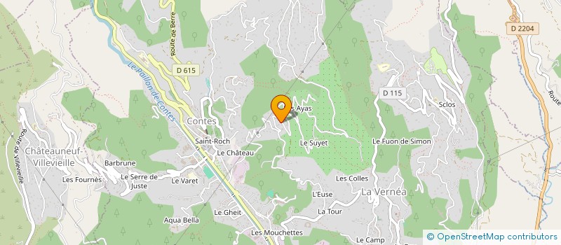 localisation de l'entreprise MADAME CELINE BIARESE  CONTES