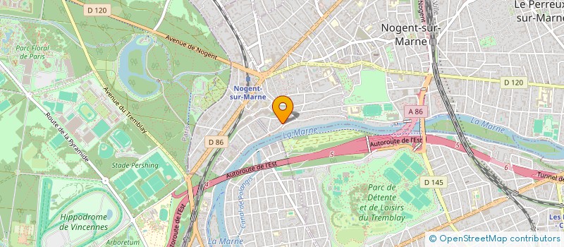 localisation de l'entreprise MADAME CELINE BIEWESCH à NOGENT-SUR-MARNE