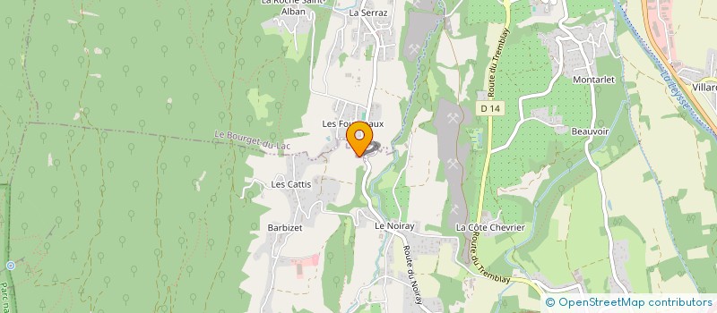 localisation de l'entreprise MADAME CELINE BILLION-LAROUTE  LE BOURGET-DU-LAC