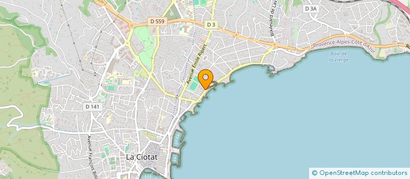 localisation de l'entreprise MADAME CELINE BILLOIS à LA CIOTAT