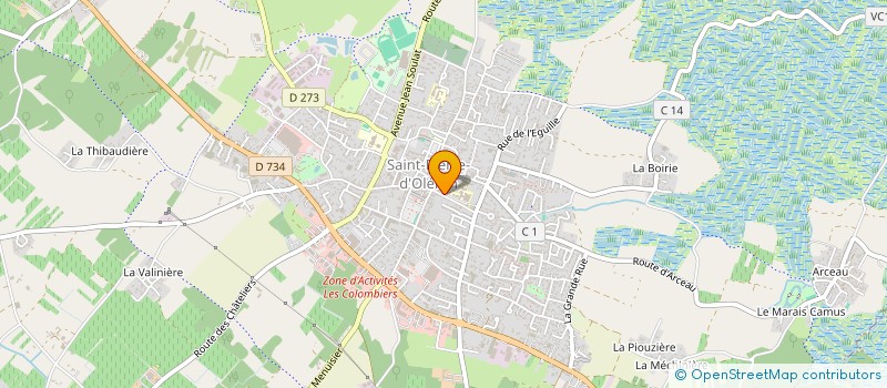 localisation de l'entreprise MADAME CELINE BITEAU  SAINT-PIERRE-D'OLERON