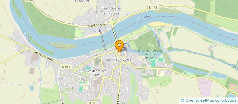 localisation de l'entreprise MADAME CELINE BLANC à SULLY-SUR-LOIRE