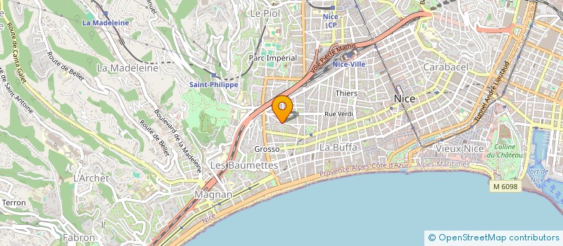 localisation de l'entreprise MADAME CELINE BLANC  NICE