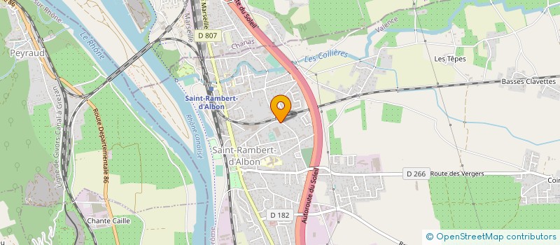 localisation de l'entreprise MADAME CELINE BLANC  SAINT-RAMBERT-D'ALBON