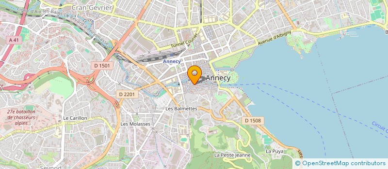 localisation de l'entreprise MADAME CELINE BLANDIN à ANNECY
