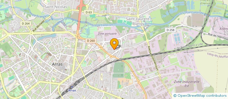 localisation de l'entreprise MADAME CELINE BLAS  SAINT-LAURENT-BLANGY