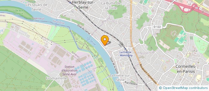 localisation de l'entreprise MADAME CELINE BLONDAT  LA FRETTE-SUR-SEINE