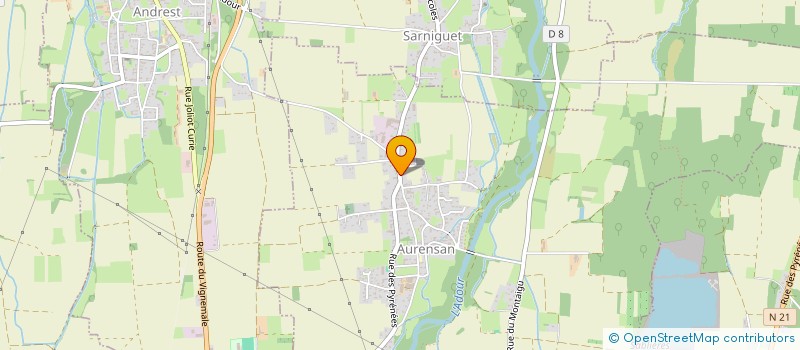 localisation de l'entreprise MADAME CELINE BLONDET  AURENSAN