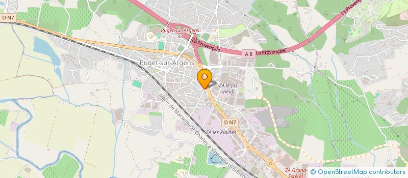 localisation de l'entreprise MADAME CELINE BLOQUEL à PUGET-SUR-ARGENS