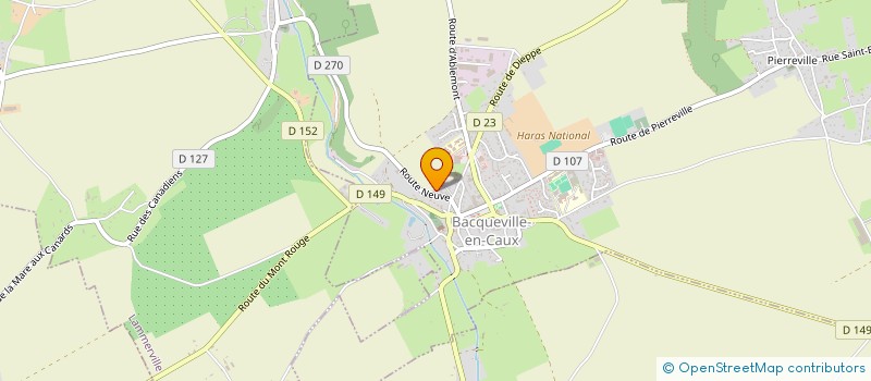 localisation de l'entreprise MADAME CELINE BLOT  BACQUEVILLE-EN-CAUX