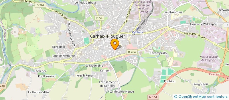 localisation de l'entreprise MADAME CELINE BLOUET à CARHAIX-PLOUGUER