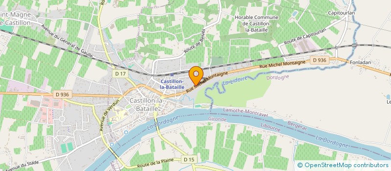 localisation de l'entreprise MADAME CELINE BLOUIN  CASTILLON-LA-BATAILLE