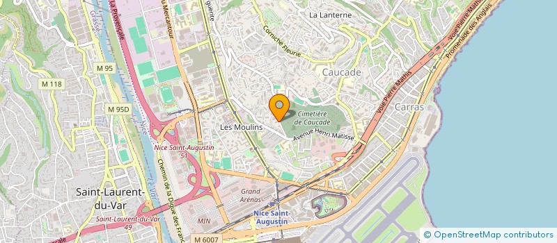 localisation de l'entreprise MADAME CELINE BOCQUET à NICE
